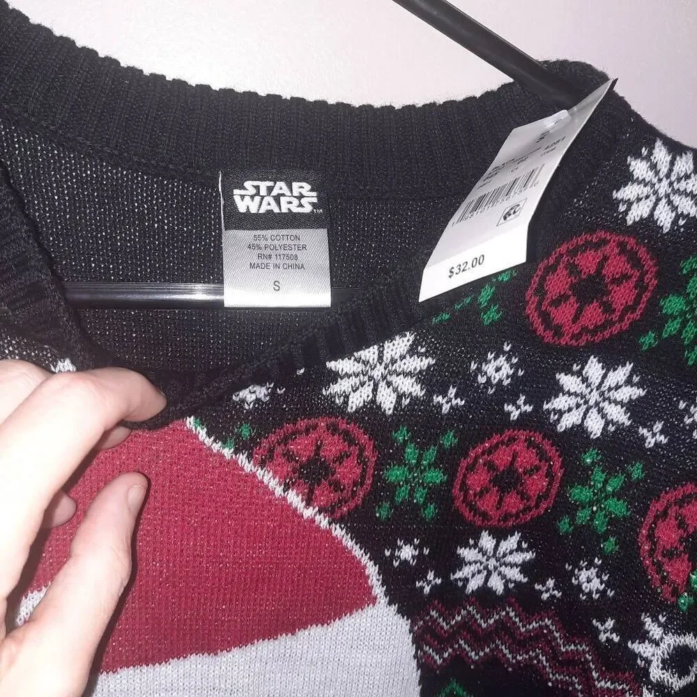 Ugly Christmas Sweater Star Wars Merry Sithmas Size Small New With Tags